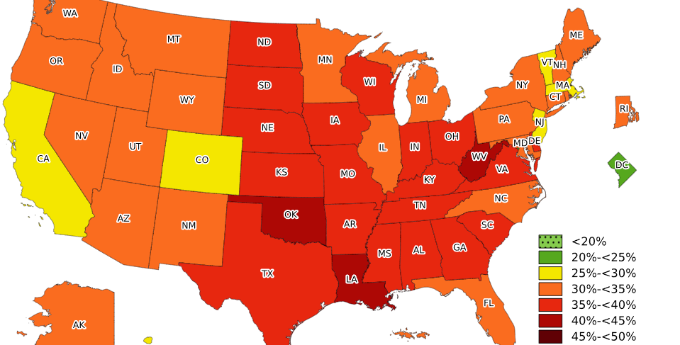 Adult Obesity Prevalence Maps – Defender Ops